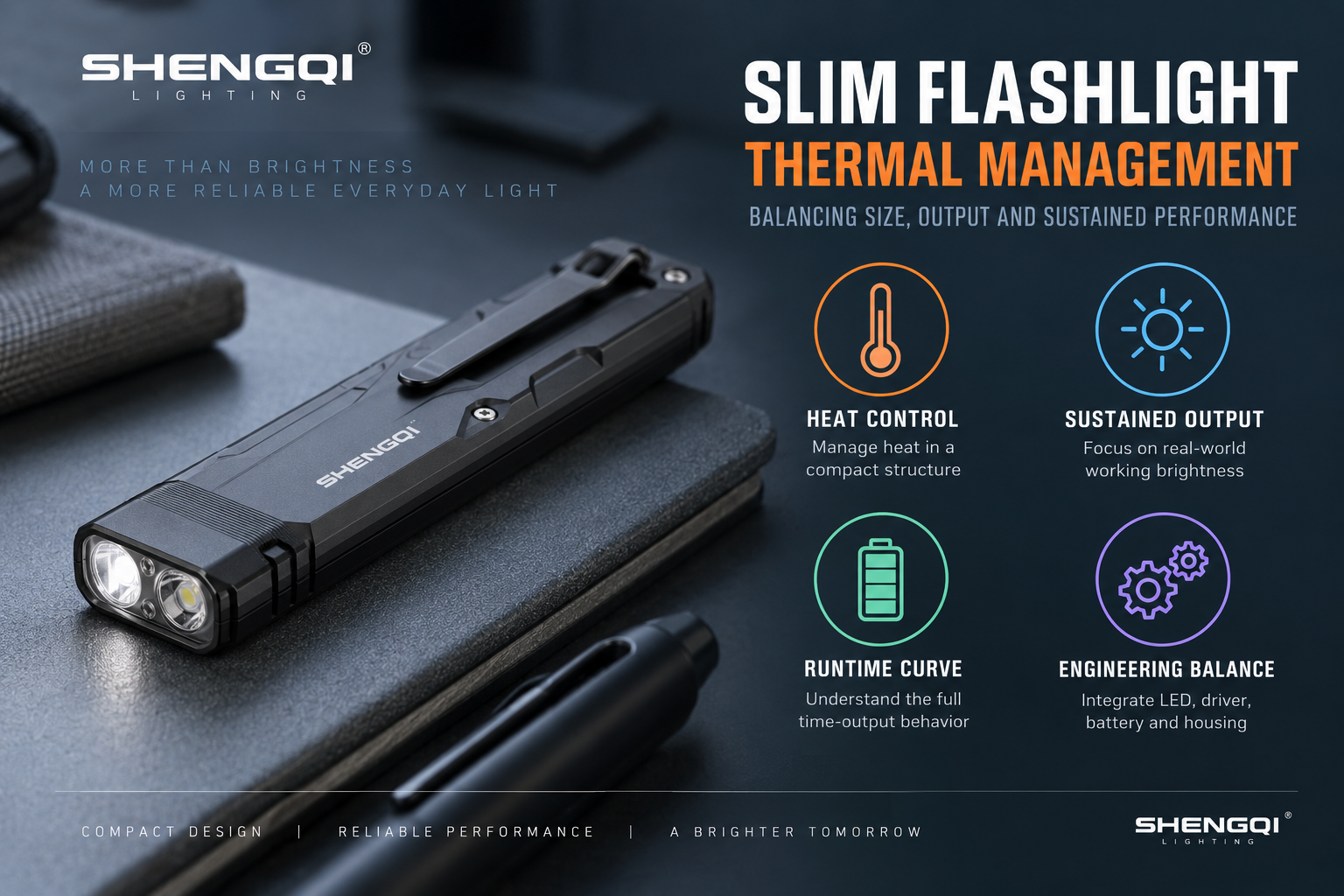 Why Slim Flashlights Run Hot: Thermal Paths, Step-Down and Runtime